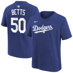 Mookie Betts Los Angeles Dodgers Nike Youth Name & Number T-Shirt - Royal T-shirts