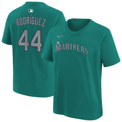 Julio Rodríguez Seattle Mariners Nike Youth Name & Number T-Shirt - Teal T-shirts