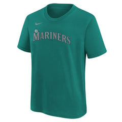 Julio Rodríguez Seattle Mariners Nike Youth Name & Number T-Shirt - Teal T-shirts