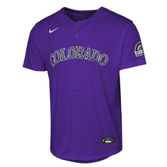 MLB Colorado Rockies Nike Youth Alternate 2 Stadium Jersey - Purple