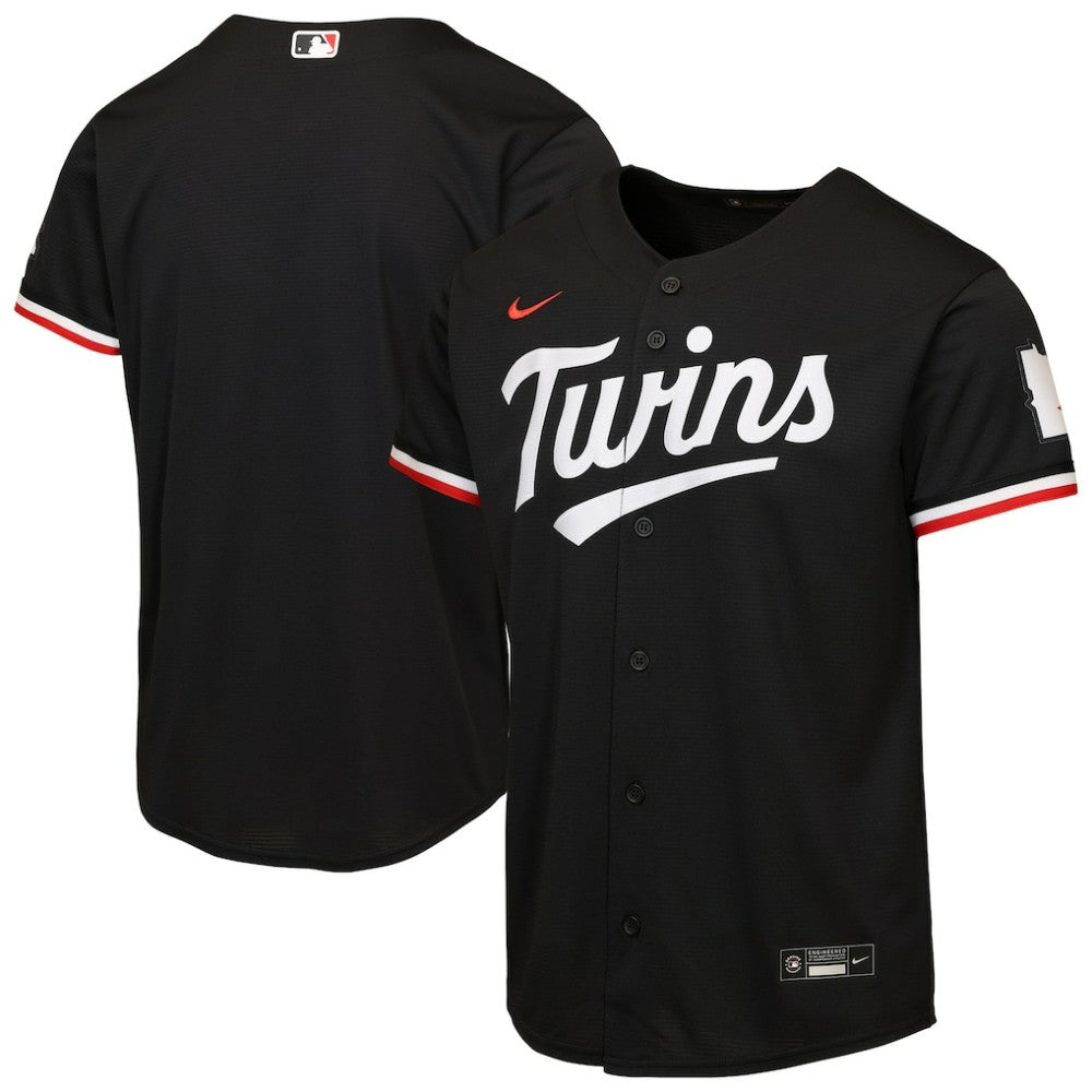 MLB Minnesota Twins Nike Youth Alternate 2 Stadium Jersey - Black