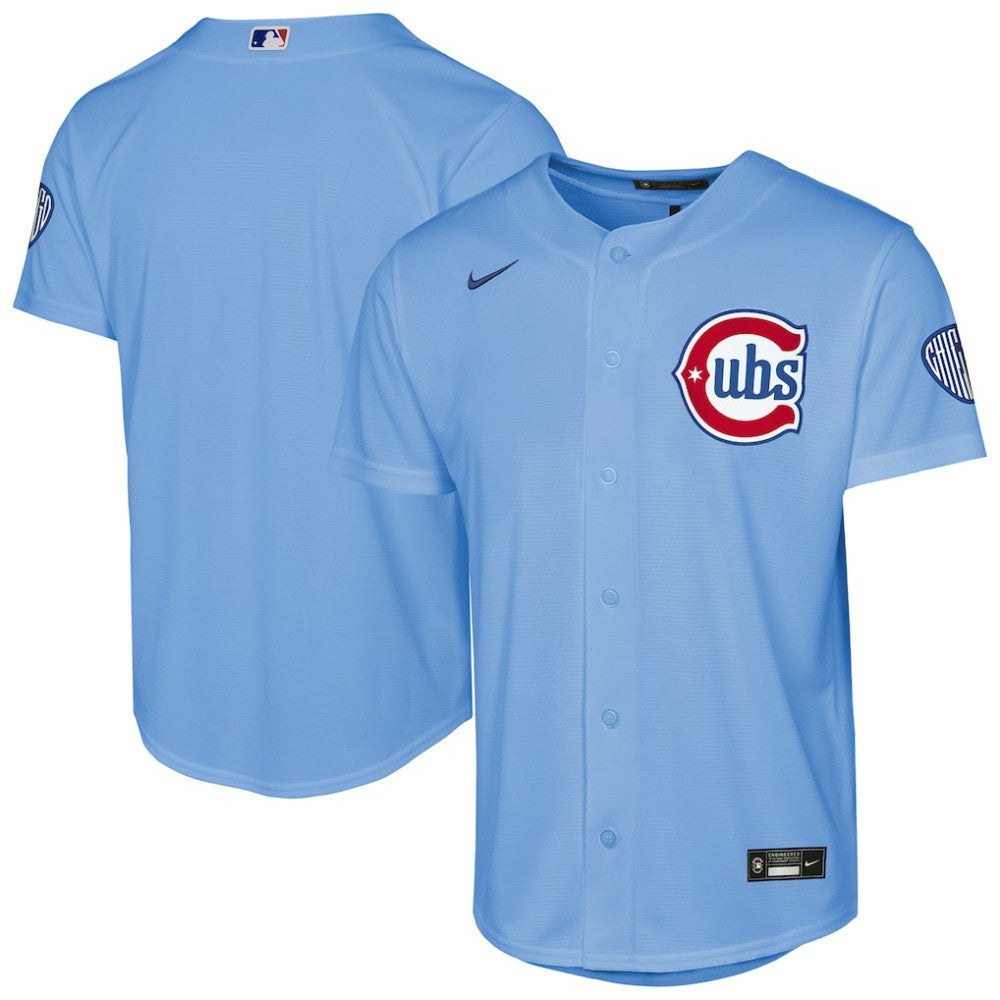 MLB Chicago Cubs Nike Youth Alternate 2 Stadium Jersey - Light Blue