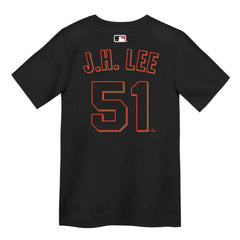 Jung Hoo Lee San Francisco Giants Nike Preschool Name & Number T-Shirt - Black T-shirts