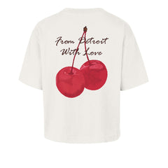 Detroit Lions '47 Women's Love Letter Reed City T-Shirt Cream