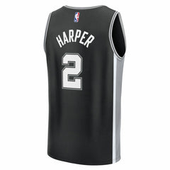 NBA Dylan Harper San Antonio Spurs 2025 NBA Draft First Round Pick Fast Break Replica Jersey - Icon Edition - Black