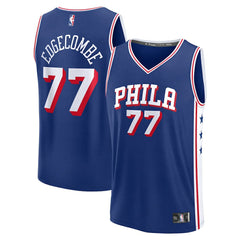 NBA V. J. Edgecombe Philadelphia 76ers Youth 2025 NBA Draft First Round Pick Fast Break Replica Jersey - Icon Edition - Royal