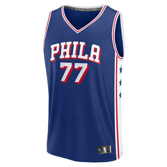 NBA V. J. Edgecombe Philadelphia 76ers Youth 2025 NBA Draft First Round Pick Fast Break Replica Jersey - Icon Edition - Royal