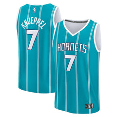 NBA Kon Knueppel Charlotte Hornets 2025 NBA Draft First Round Pick Fast Break Replica Jersey - Icon Edition - Teal