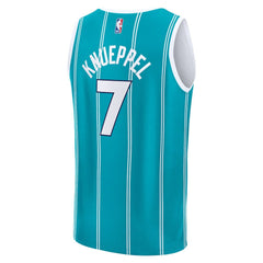 NBA Kon Knueppel Charlotte Hornets 2025 NBA Draft First Round Pick Fast Break Replica Jersey - Icon Edition - Teal