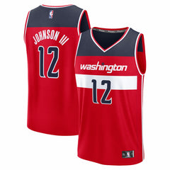NBA Tre Johnson III Washington Wizards Youth 2025 NBA Draft First Round Pick Fast Break Replica Jersey - Icon Edition - Red