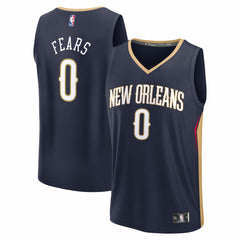NBA Jeremiah Fears New Orleans Pelicans 2025 NBA Draft First Round Pick Fast Break Replica Jersey - Icon Edition - Navy