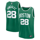Hugo Gonzalez Boston Celtics 2025 NBA Draft First Round Pick Fast Break Replica Jersey Icon Edition Kelly Green