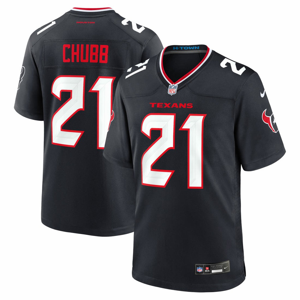 NFL Nick Chubb Houston Texans Team Game Jersey - Navy