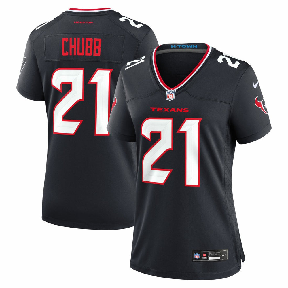 NFL Nick Chubb Houston Texans Women's Team Game Jersey - Navy