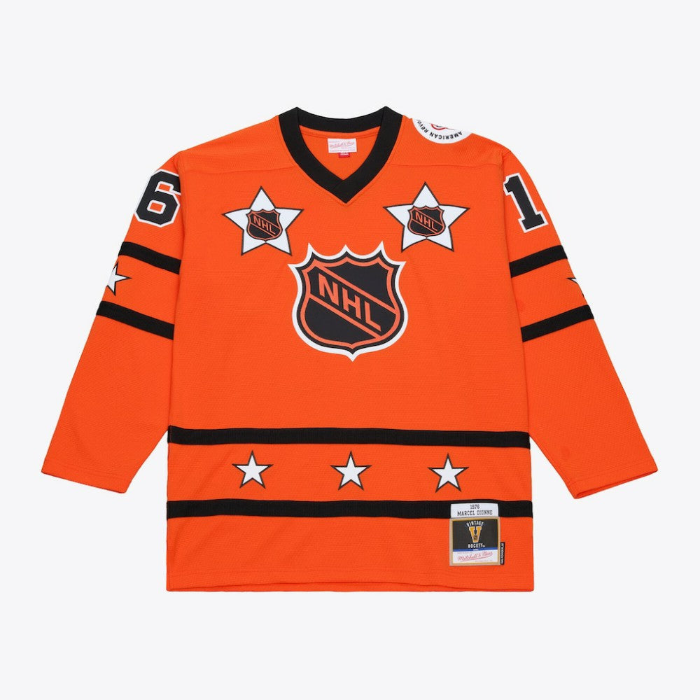 NHL Marcel Dionne Mitchell & Ness 1976 NHL All-Star Game Power Play Jersey - Orange