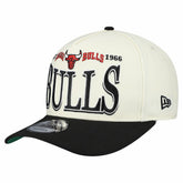 Chicago Bulls Stretched 2-Tone A-Frame 9FIFTY Adjustable Hat Cream/Black