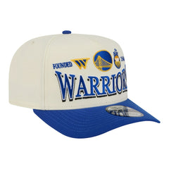 Golden State Warriors Stretched 2-Tone A-Frame 9FIFTY Adjustable Hat Cream/Royal