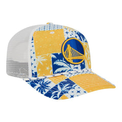 Golden State Warriors Fan Pack Tropical Pattern 9SEVENTY Adjustable Hat White