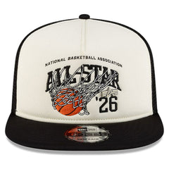 2026 NBA All-Star Game x Alpha Industries 9FIFTY Snapback Trucker Hat White/Black