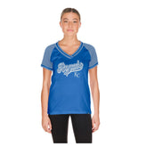 Kansas City Royals New Era Women's Gameday V-Neck T-Shirt - Royal T-shirts