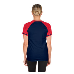 Boston Red Sox New Era Women's Gameday V-Neck T-Shirt - Navy T-shirts