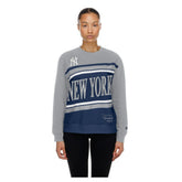 New York Yankees New Era Women's Gameday Fleece Sweatshirt - Navy/Gray Sweatshirts