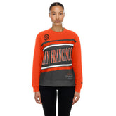 San Francisco Giants New Era Women's Gameday Fleece Sweatshirt - Gray/Orange Sweatshirts