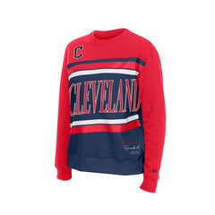 Cleveland Guardians New Era Women's Gameday Fleece Sweatshirt - Navy/Red Sweatshirts