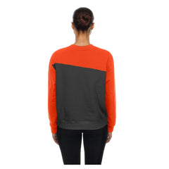 Baltimore Orioles New Era Women's Gameday Fleece Sweatshirt - Gray/Orange Sweatshirts