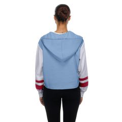 Philadelphia Phillies New Era Women's Boxy Lace-Up Hoodie - Light Blue Hoodies