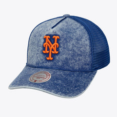 New York Mets Mitchell & Ness Unisex Gameday Adjustable Trucker Hat - Royal Hats
