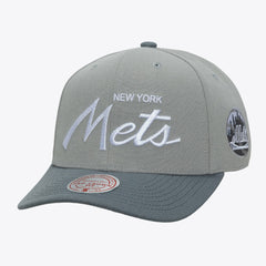 New York Mets Mitchell & Ness Thunderstorm Head Coach Pro-Crown Adjustable Hat - Gray Hats