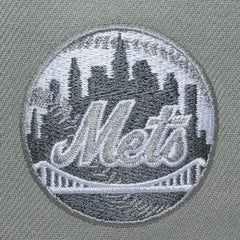 New York Mets Mitchell & Ness Thunderstorm Head Coach Pro-Crown Adjustable Hat - Gray Hats