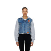 San Francisco Giants New Era Women's Full-Snap Gameday Hybrid Hoodie - Denim Hoodies