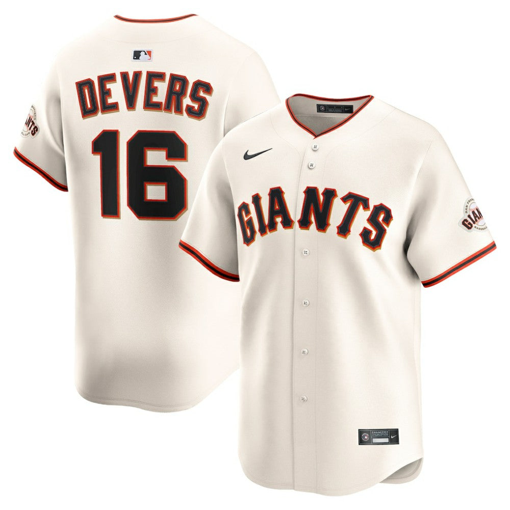 MLB Rafael Devers San Francisco Giants Nike Home Limited Player Jersey - Cream