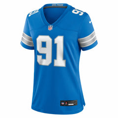 NFL Tyleik Williams Detroit Lions Women's Team Game Jersey - Blue