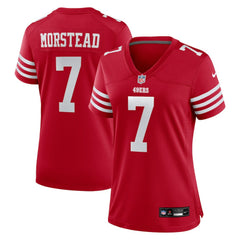 NFL Thomas Morstead San Francisco 49ers Women's Team Game Jersey - Scarlet