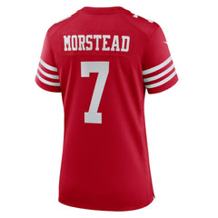 NFL Thomas Morstead San Francisco 49ers Women's Team Game Jersey - Scarlet