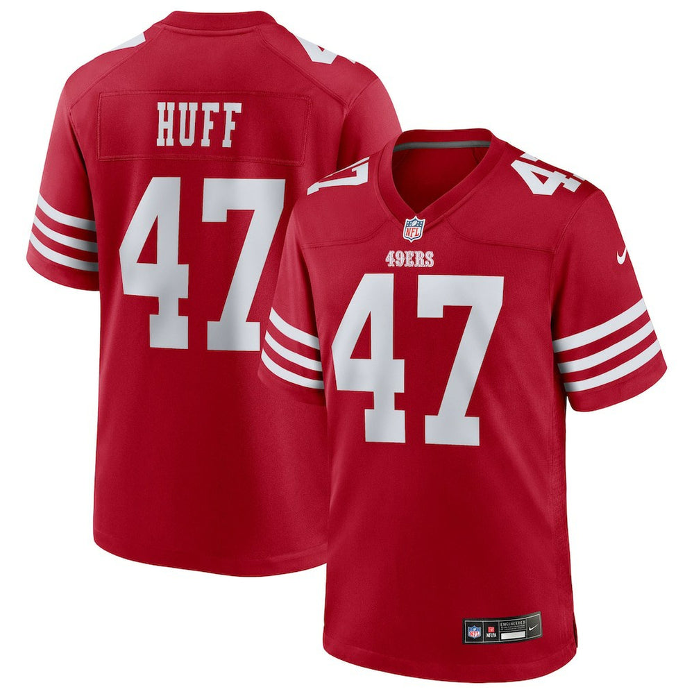 NFL Bryce Huff San Francisco 49ers Team Game Jersey - Scarlet