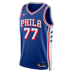 NBA V. J. Edgecombe Philadelphia 76ers Unisex 2025 NBA Draft First Round Pick Swingman Jersey - Icon Edition - Royal