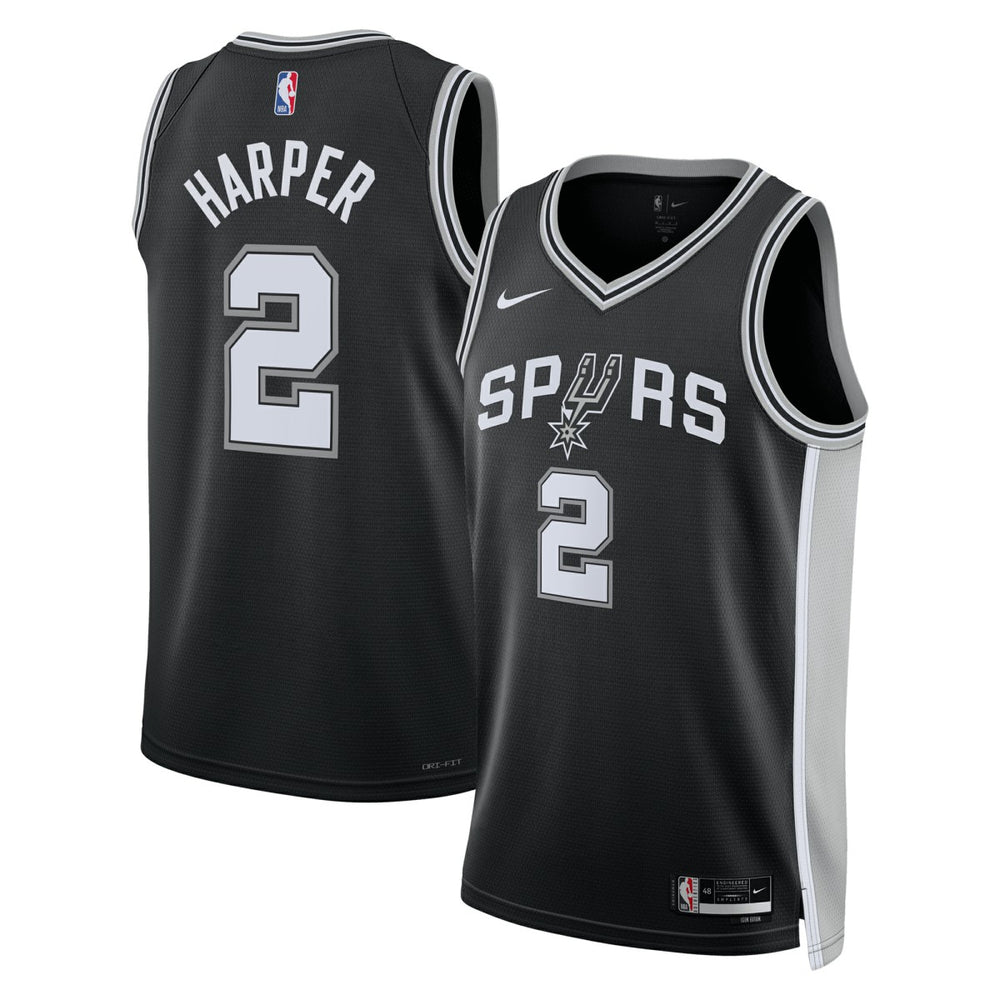 NBA Dylan Harper San Antonio Spurs Unisex 2025 NBA Draft First Round Pick Swingman Jersey - Icon Edition - Black