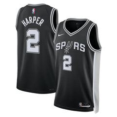 NBA Dylan Harper San Antonio Spurs Unisex 2025 NBA Draft First Round Pick Swingman Jersey - Icon Edition - Black