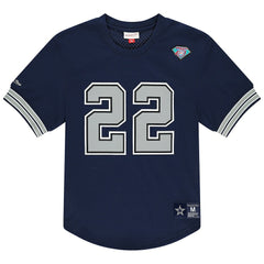 Emmitt Smith Dallas Cowboys Retired Player Name & Number Mesh T-Shirt Navy