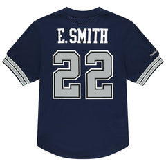 Emmitt Smith Dallas Cowboys Retired Player Name & Number Mesh T-Shirt Navy