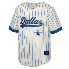 NFL Emmitt Smith Dallas Cowboys Youth Retired Player Name & Number Baseball Jersey - Cream outlet