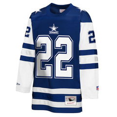 NFL Emmitt Smith Dallas Cowboys Youth Hockey Fashion Jersey - Navy outlet