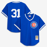 MLB Greg Maddux Chicago Cubs Mitchell & Ness Authentic Batting Practice Jersey - Royal
