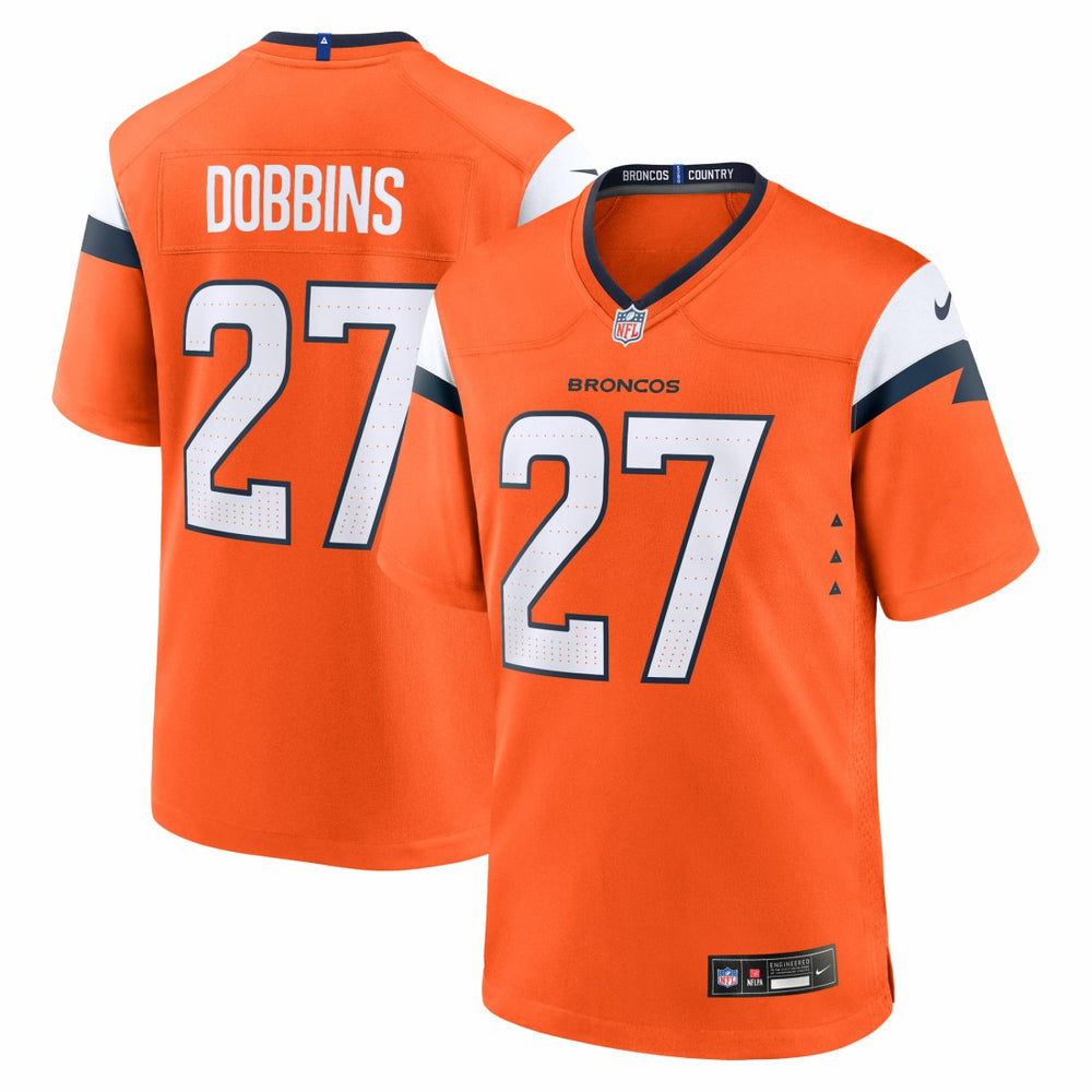 NFL J.K. Dobbins Denver Broncos Team Game Jersey - Orange