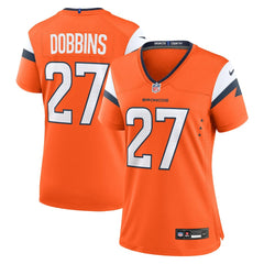 NFL J.K. Dobbins Denver Broncos Women's Team Game Jersey - Orange
