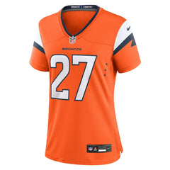 NFL J.K. Dobbins Denver Broncos Women's Team Game Jersey - Orange